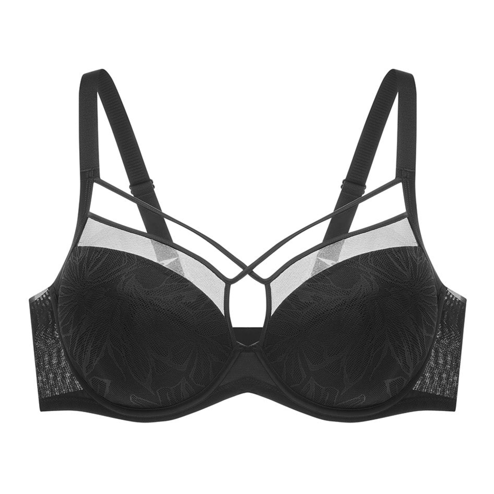 Understance Harper Smooth Lace FlexWire Strappy Soft Cup Bra (Eco) 34G